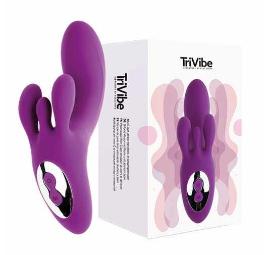 FeelzToys - TriVibe G-Spot Vibrator met Clitoris & Schaamlippen Stimulatie Paars